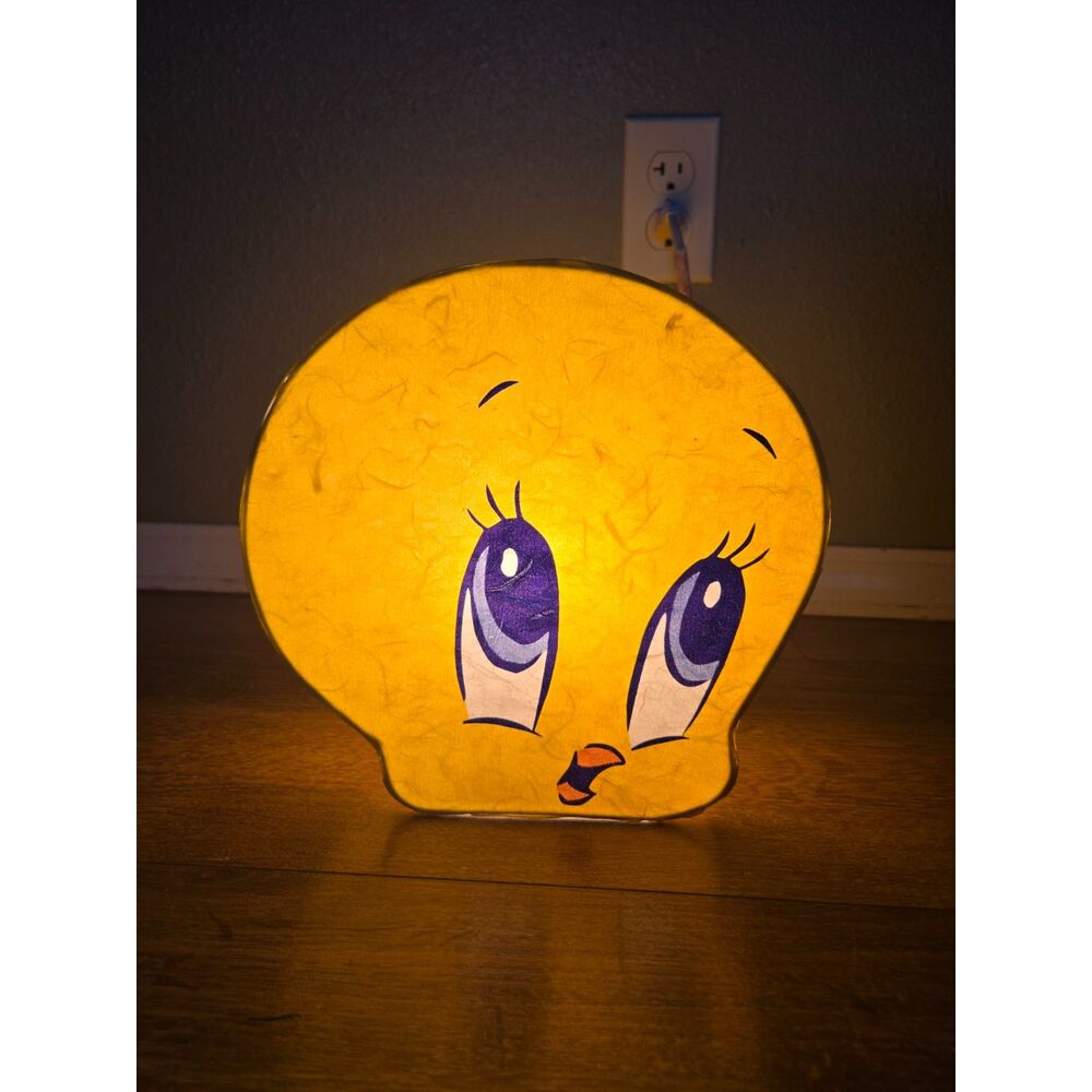 BABY LOONEY TUNES Vintage 2000 Tweety Bird Rice Paper Night Light-Tested/Works